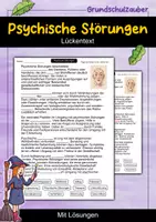 Vorschau - Arbeitsblätter - Psychische Störungen | Lückentext | Ethik | Gesellschaft & Verantwortung - Deckblatt