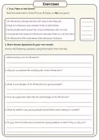 Vorschau - Arbeitsblätter - AI-Influencer – Lesetext + Bildinterpretation (Englisch, Klasse 9/10) - Seite 2