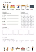 Voorbeeld - Basiswoordenschat de school - Pagina 1
