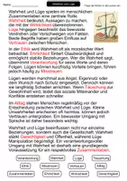 Vorschau - Arbeitsblätter - Wahrheit und Lüge | Lückentext | Ethik | Werte & Verantwortung - Seite 2