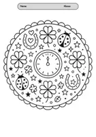 Vorschau - Mal- und Bastelvorlagen - Mandalas Silvester & Neujahr Ausmalbilder - Seite 1