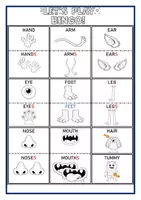 anteprima - Esercizi - PLAY AND LEARN ABOUT BODY PARTS - Pagina 3