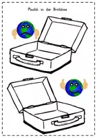 Vorschau - Arbeitsblätter - Plastikmüll & Umweltschutz: Plastik in der Brotdose (Zuordnungsmaterial) - Sachunterricht - Kl. 3/4 - Seite 1