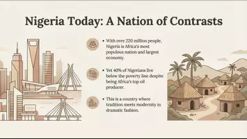 Vorschau - Fördermaterial/Inklusion - Nigeria – Between Change and Tradition | Politics, Culture & Society – Präsentation für die Oberstufe (Englisch) - Seite 3