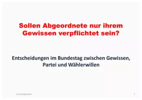 Vorschau - Arbeitsblätter - Die Rolle des Abgordneten zwischen Partei und Gewissen - Politische Grundordnung - Seite 2