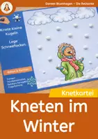 Vorschau - Mal- und Bastelvorlagen - Winter-Knetkartei – Feinmotorik mit Knete spielerisch fördern - Deckblatt