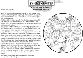 Vorschau - Arbeitsblätter - WIMMELLESEN Fasching Karneval 5-fach differenziert - Seite 3