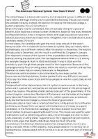 Náhľad - American Electoral System - Reading Comprehension - strana 1