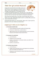 Vorschau - Arbeitsblätter - Fabel: "Der Igel und der Maulwurf" (kreative Aufgaben: Szenisches Spiel, innerer Monolog, umschreiben, Comic) differenziert, Klasse 5-6 - Seite 3