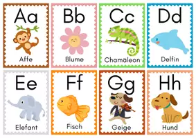 Vorschau - Poster - Bildkarten zum deutschen Alphabet - Deckblatt