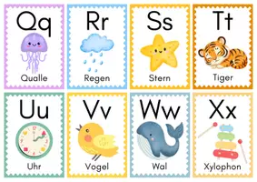 Vorschau - Poster - Bildkarten zum deutschen Alphabet - Seite 2