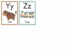 Vorschau - Poster - Bildkarten zum deutschen Alphabet - Seite 3