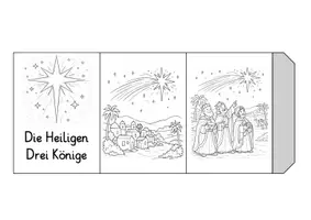 Vorschau - Arbeitsblätter - Die Heiligen Drei Könige - Leporello - Seite 2