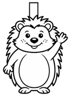 Vorschau - Mal- und Bastelvorlagen - Igel Girlande Basteln Kunst Bastelideen und kreative Dekoration Grundschule - Seite 3