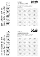 Vorschau - Mal- und Bastelvorlagen - DAUERABO: Geschenk zu Neujahr/Silvester (Neujahrsorakel mit Textmarker/Suchsel) - Seite 2
