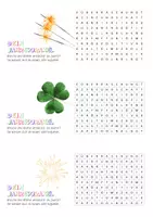 Vorschau - Mal- und Bastelvorlagen - DAUERABO: Geschenk zu Neujahr/Silvester (Neujahrsorakel/Suchsel) - Seite 3