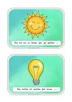 Vorschau - Präsentationen/Tafelbilder - Refelexionskärtchen Silvester Ethik Klasse 3 / 4 Neujahr Vorsätze Legekarten Tafelmaterial Winter Neustart - Seite 2