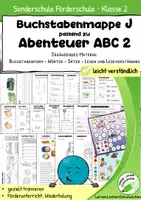 Vorschau - Arbeitsblätter - Wörter mit J - Übungen, Arbeitsblätter, passend zu "Abenteuer ABC 2" - Deckblatt