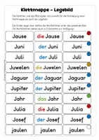 Vorschau - Arbeitsblätter - Wörter mit J - Übungen, Arbeitsblätter, passend zu "Abenteuer ABC 2" - Seite 3