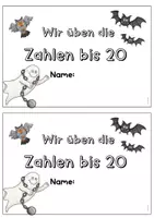 Vorschau - Arbeitsblätter - Zahlen bis 20 - Ein Miniheft für die 1.Klasse - Deckblatt