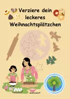 Vorschau - Mal- und Bastelvorlagen - 🍪"Zuckersüß und kreativ": Plätzchen verzieren für die Adventszeit - Deckblatt