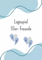 Vorschau - Spiele - Legespiel Zehnerfreunde/ verliebte Zahlen - Deckblatt
