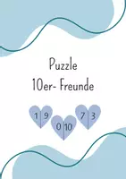 Vorschau - Spiele - Puzzle/ Tafelmaterial Zehnerfreunde/ verliebte Zahlen - Deckblatt