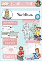 Vorschau - Arbeitsblätter - Würfellesen Grundschule - Materialpaket - Seite 1