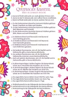 Vorschau - Arbeitsblätter - Fasching Fastnacht Karneval – Quizfragen & Lückentext zur 5. Jahreszeit - Seite 2
