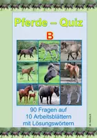 Vorschau - Arbeitsblätter - Pferde-Quiz B - Deckblatt