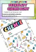 Vorschau - Mal- und Bastelvorlagen - Deckblatt Chemie - bunt - Deckblatt