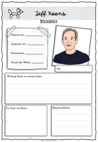 Vorschau - Arbeitsblätter - Jeff Koons: Infotext & Steckbrief - Seite 1
