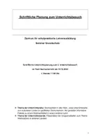Vorschau - Stundenentwürfe - SchriftlichePlanung_Weihnachten_teacherrina - Deckblatt