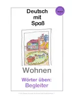 Vorschau - Arbeitsblätter - DmS: Wohnen 1 - Wörter üben - Begleiter - Deckblatt