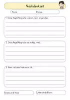 Vorschau - Arbeitsblätter - Nachdenkzeit am Klasse 2 - Deckblatt