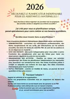 Aperçu - Préparation de séance / Séance complète - Planificateur 2026 - HappyAssMat - Page de couverture