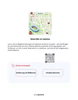 Vorschau - Arbeitsblätter - Describir el camino - Wegbeschreibungen auf Spanisch – analog & digital - Seite 1