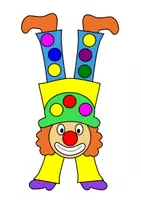 Vorschau - Mal- und Bastelvorlagen - Materialpaket Clowns Bastelvorlagen Fasching/Karneval - Kunst in der Grundschule - Deckblatt