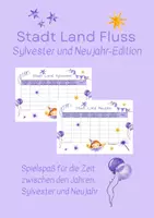 Vorschau - Spiele - Stadt Land Fluss - Sylvester und Neujahr Edition - Deckblatt
