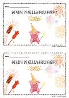 Vorschau - Arbeitsblätter - Neujahrsheftchen und Visionboard zum Jahresstart - Seite 1