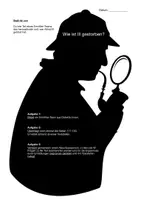 Vorschau - Arbeitsblätter - "Der Besuch der alten Dame": Detektivarbeit: Wer hat Ill getötet? - Deckblatt