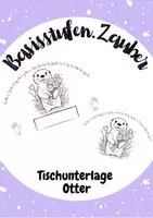 Vorschau - Mal- und Bastelvorlagen - Tischunterlage Otter verschiedene Versionen - Deckblatt