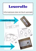 Vorschau - Arbeitsblätter - Leserolle: Informationen zum eigenen Buch festhalten - Deckblatt