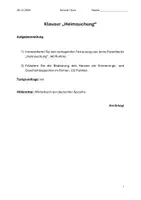 Vorschau - Test - Klausur - "Heimsuchung" von Jenny Erpenbeck (I) - Seite 1