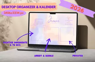 Vorschau - Anderer Materialtyp - Laptop & Desktop Organizer | Kalender 2026 (3456 x 2234 px) - Seite 2