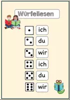 Vorschau - Spiele - Würfellesen Lesewürfel (Laut-)Leseverfahren - Deckblatt