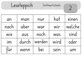 Vorschau - Stationenlernen - Leseteppiche Sichtwortschatz - Seite 3
