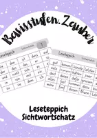 Vorschau - Stationenlernen - Leseteppiche Sichtwortschatz - Deckblatt