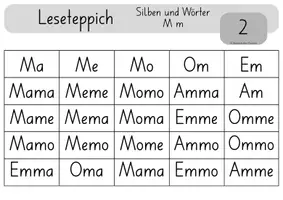 Vorschau - Stationenlernen - Leseteppich Silben und Wörter - Seite 3