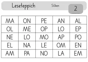 Vorschau - Stationenlernen - Leseteppich Silben - Seite 3